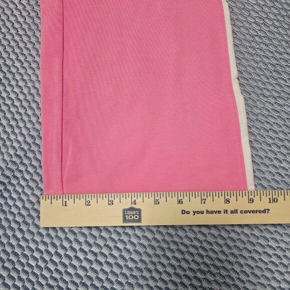 New York & Company Pink Crop Sweatpants Side Stripe Y2K Lounge Size Small - Picture 11 of 11